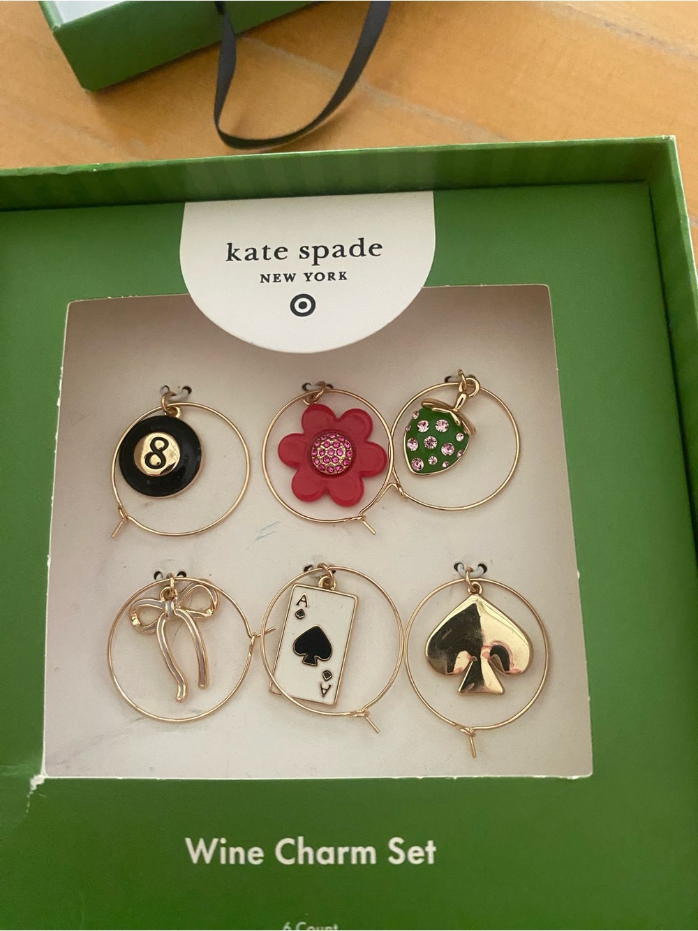 Kate Spade New York x Target Mixed Novelty Wine Charm Set - Picture 3 of 7